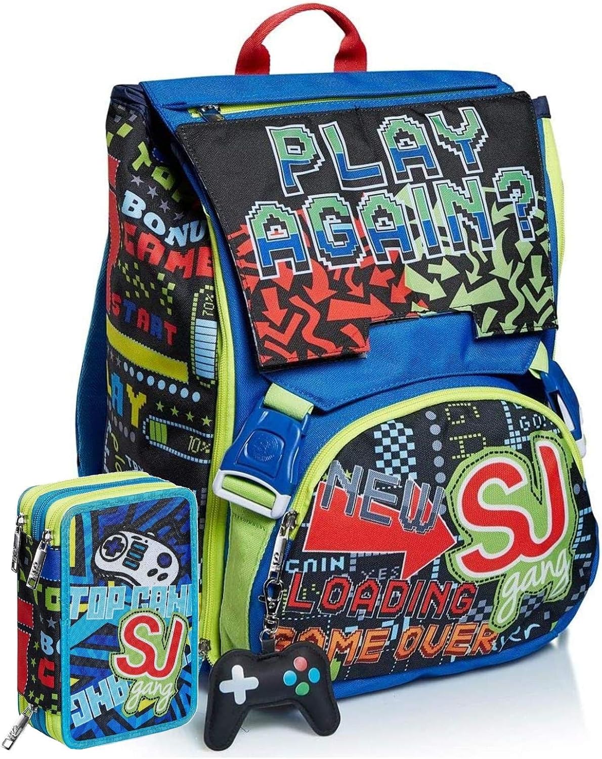 Astuccio Triplo Completo Schoolpack Zaino Seven SJ Gang Play Again  Estensibile Zainetti per bambini urban-earth.co.uk