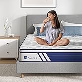 Avenco Queen Mattress, 10 Inch Memory Foam Queen Hybrid Mattress with Individual Pocket Coils for Motion Isolation, Medium Firm Queen Size Mattresses in a Box, CertiPUR-US Certified