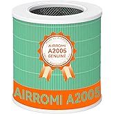 AIRROMI A2005 HEPA Air Purifier Replacement Filter, 3-In-1 Original Filter, Remove 99.97% of 0.3 Micron Particle 1 Pack (Green)