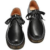 ilatyia Women Lace-up Platform Chunky Loafers Classic Lug Sole Oxford Shoes Business Work Office Dress Shoes