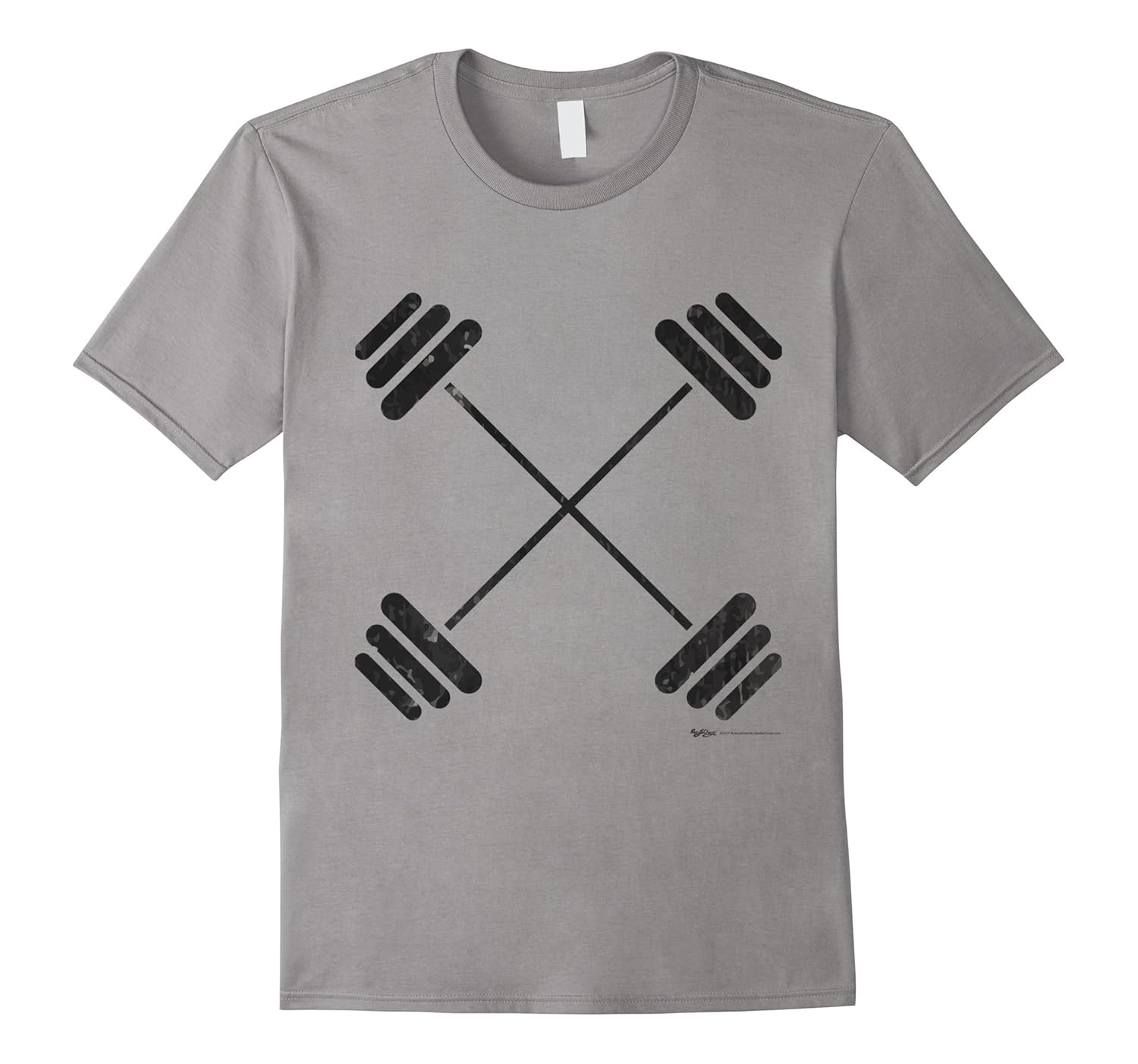 Cross Barbells Workout Weight Lifting Gym T Shirt4LVS
