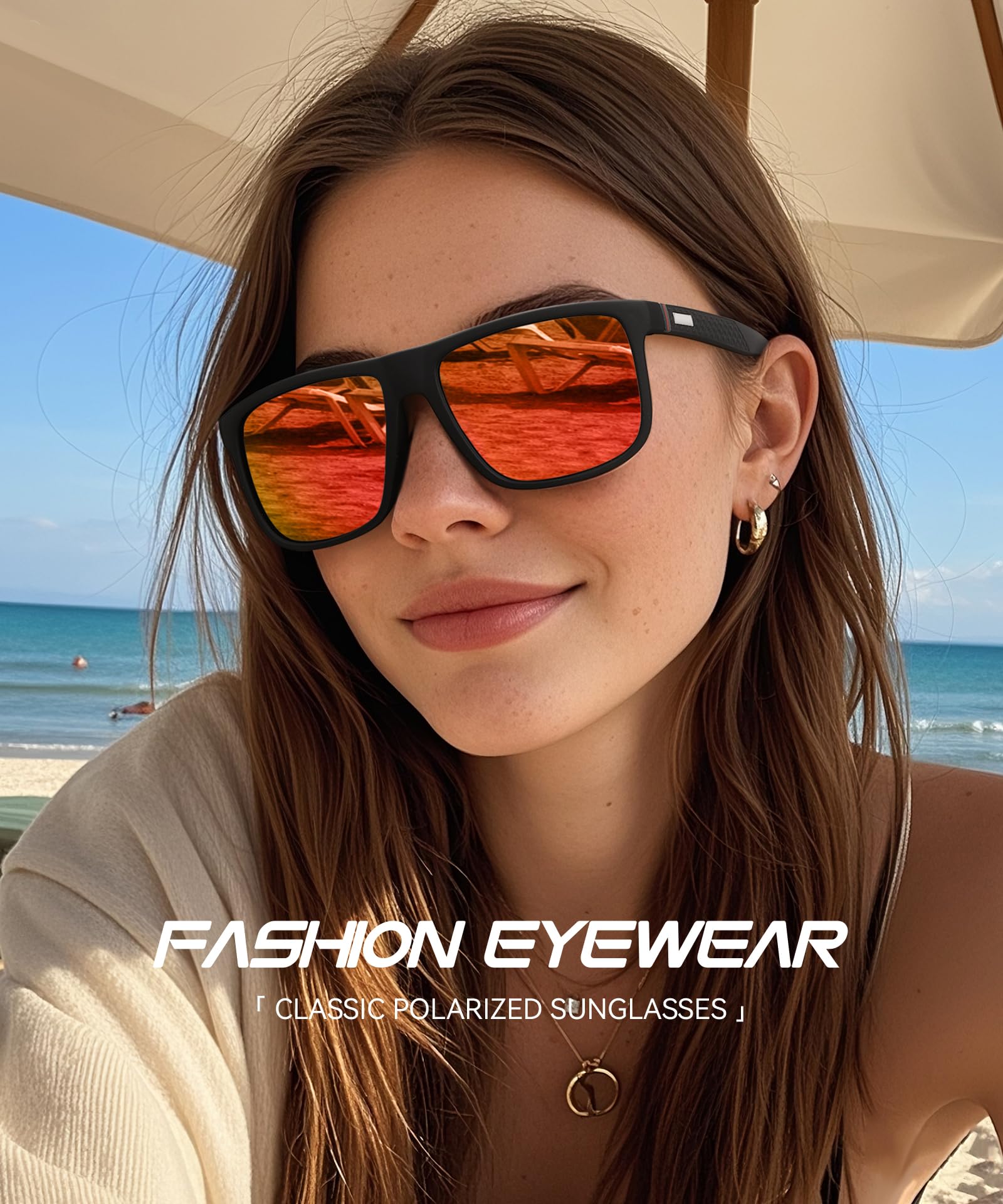 Perfectmiaoxuan Polarisierte Sonnenbrille Herren/Damen ; Vintage/Klassisch/Elegant Brillengestell; HD-Pilotobjektive; Golf/Fahren/Angeln/Reisebrille/Outdoor-Sportarten Mode Sonnenbrille 3