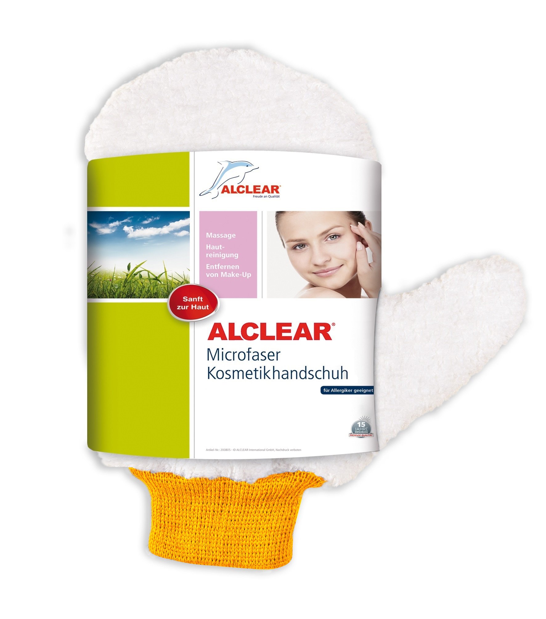 Alclear 200805 Ultra-Microfibre Cosmetic Glove, Make-up Removal, Sensitive Skin Care