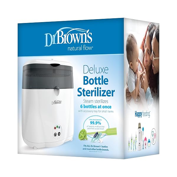 DR. BROWN’S DELUXE ELECTRIC STERILIZER FOR BABY BOTTLES AND OTHER BABY ESSENTIALS