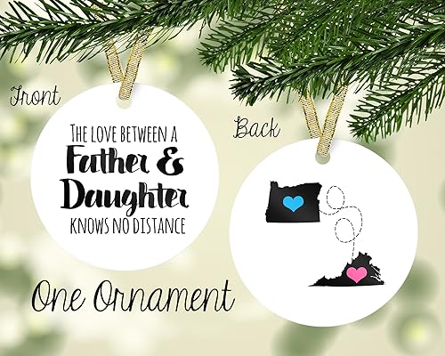 father daughter christmas ornaments