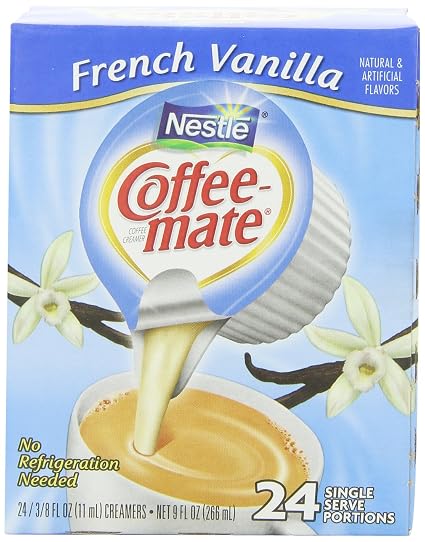 Nestle coffee-mate coffee creamers french vanilla - 24 ct (050000341023)