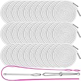 Drawstring Cords Replacement, 30Pcs Sweatshirt Drawstring Replacement | Hoodie String Replacement with 3Pcs Drawstrings Threader for Sweatpants Shorts Pants Jackets Coats (White)