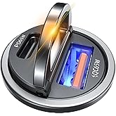 AKESR 65W USB C Car Charger Fast Charging,12V USB Outlet Accesorios para Carro,Cigarette Lighter USB Charger,Car Phone Charger for iPhone/17/16/15/14/13 Samsung S25 S24 S23Google Android