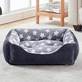 MIXJOY Extra Large Dog Bed Washable Grey 89 x 64 x 23 cm Anti-Slip view 7