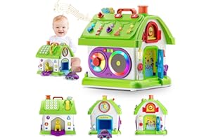 TODDLERCLEY Toys for 1 Year Old Girl Boy, Montessori Musical Toy for 1 Year Old Girl Gift, First Birthday Girl Gift, Baby Toy 12-18 Months, Bilingual Educational Learning for 1+ Year Old Toddlers