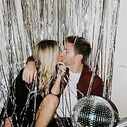 3 Pack 3.2ft x 8.2ft Silver Metallic Foil Fringe