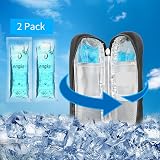 YOUSHARES Insulin Travel Case with 2 Ice Packs Black Compact Portable Insulated view 6