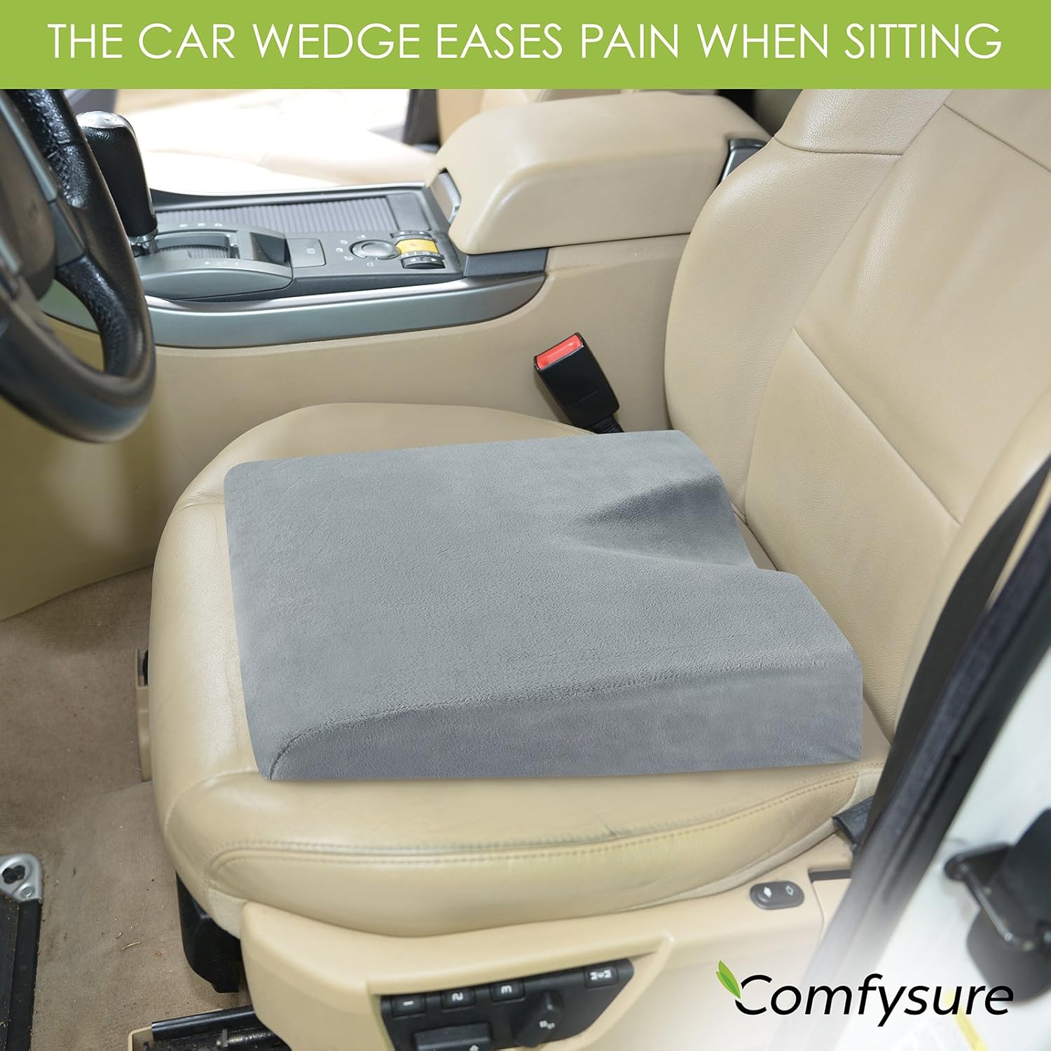 Amazon Com Comfysure Car Seat Wedge Pillow Memory Foam Firm