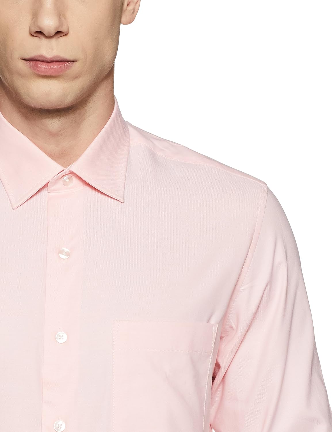 arrow men's plain regular fit cotton formal shirt