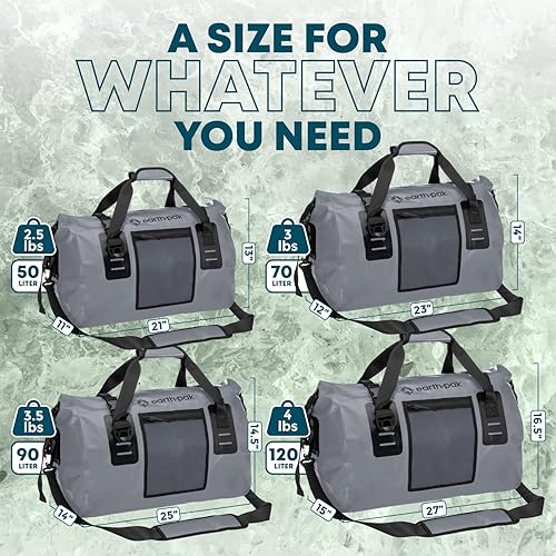 Earth Pak Waterproof Duffel Bag Heavy Duty Motorcycle Dry Bag