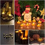 Jialine 12 Pack Flameless LED Tea Lights Warm Flickering Battery Candles view 6