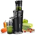 Elite Gourmet EJX017 Whole Fruit 3” Feeding Chute, Dynamic Masticating Slow Juicer, High Yield Cold Press Juice Extractor, Nutrient and Vitamin Dense, Easy to Clean, 27 oz Juice Cup, Black