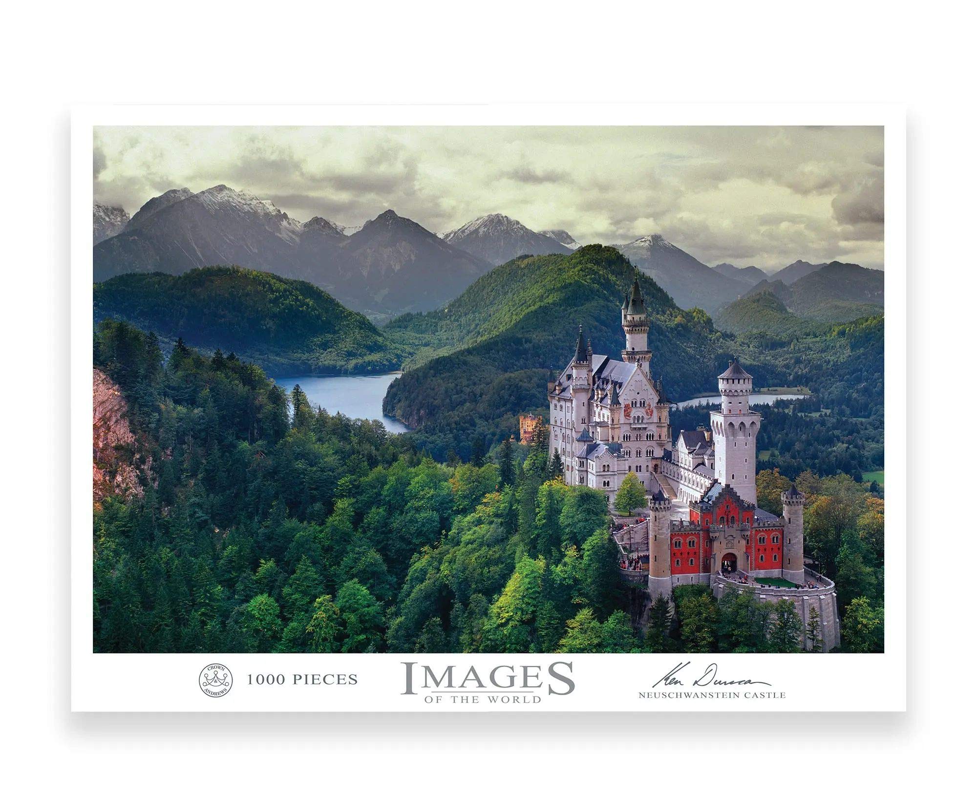 Crown and Andrews Puzzles 911795.006 WMB Ken Duncan 1000 Pieces Jigsaw Puzzles For Teens and Adults - Neuschwanstein Castle 1000 Piece Jigsaw Puzzle
