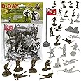 BMC WW2 D-Day Juno Beach Plastic Army Men - 35pc Canada & German Soldier Figures