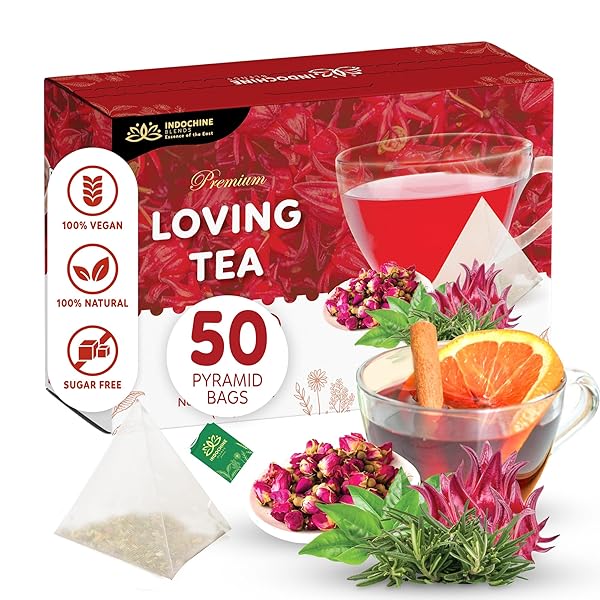 INDOCHINE BLENDS LOVING TEA | HIBISCUS FLOWER, ROSE...