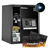 Voncabay Money Safe Box for Home with Sensor Light
