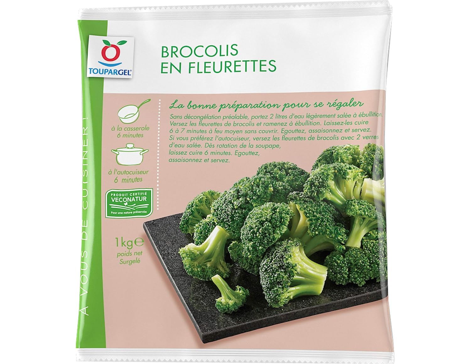 Brocolis surgelés en fleurettes 1 kg Amazon.fr Epicerie