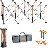 BORA Centipede Folding Work Table 4x6 ft Portable Workbench for Garage | 30" Work Height, 4500 Lbs Load Capacity, Lightweight Portable Work Table, Carrying Bag, 4X 2x4 Brackets, 4X Quick Clamps