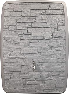 Regentonne eckig Regenwassertank Multitank 250 Liter grau aus UV- und witterungsbeständigem Material. Regenfass bzw. Regenwassertonne mit zwei unterschiedlichen Seite und hochwertigen Anschlüssen