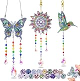 Dikence 5D Diamond Art Wind Chime Kit for Kids 6-12 Sun Catcher Decor