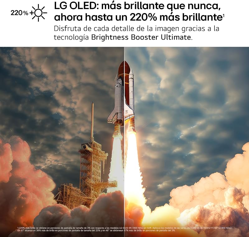 OLED48G56LS - TV 48", OLED EVO 4K, Smart TV IA G5, WebOS 25, Super Upscaling, Dolby Vision y Dolby Atmos, AMD FreeSync, Alexa/Google Assistant, Negro