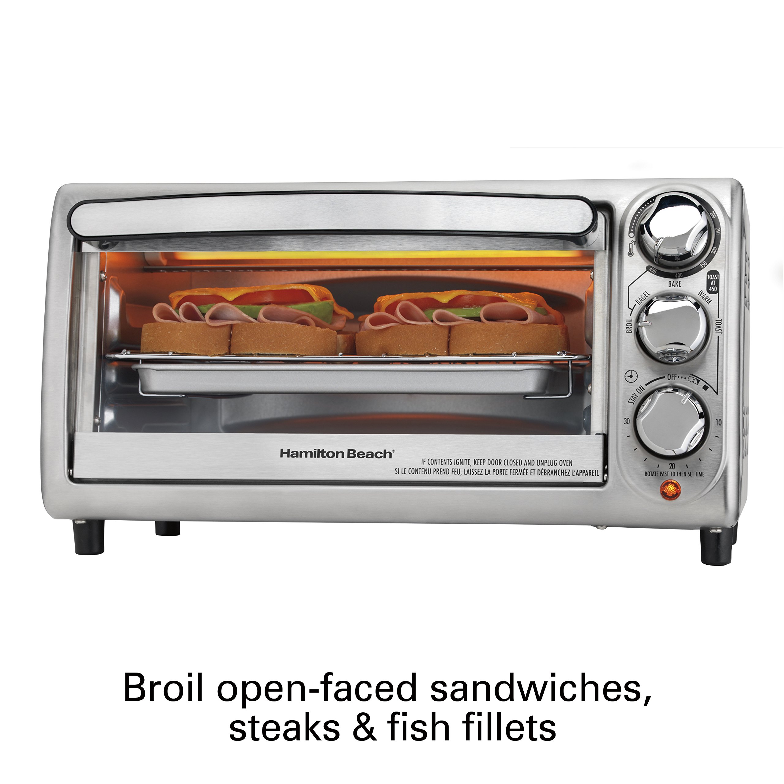 Hamilton Beach 31143 Toaster Oven, Silver 40094311439 eBay
