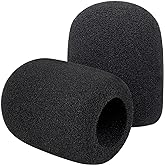 PodMic Pop Filter Foam Cover - Mic Windscreen Wind Cover Customized for Rode PodMic Podcasting Microphone to Blocks Out Plosives（2Pcs）