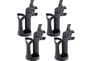Tlswshsy 4pcs Tree Stand Cup Holder Hunting- Cup Holders for Treestand Hunting -Universal 360 Degrees Rotation Bottle Holder for Hunting Bike Stroller Walker Wheelchair Fishing