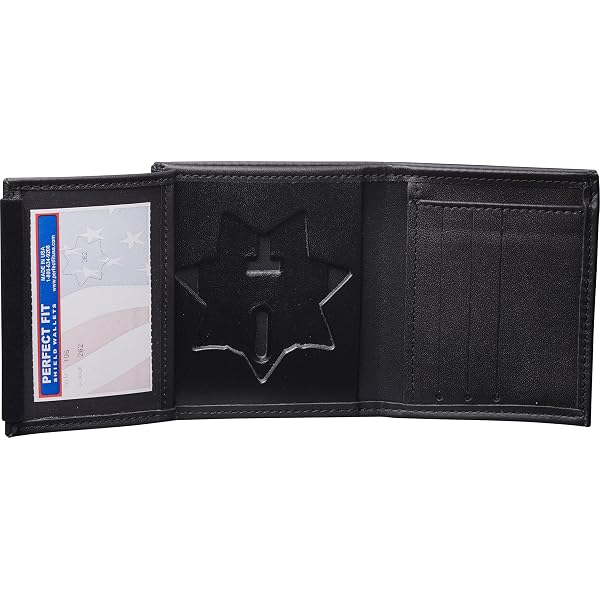 Perfect Fit Shield Wallet For San Antonio Texas Police Badge - Belt Clip & Neck Chain Holder, Cut-Out #1059