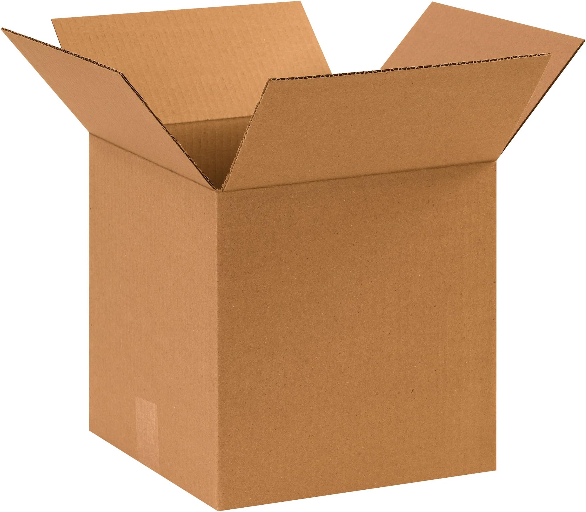 Boxes Fast BF111111 Cardboard Cube Box, 11" x 11" x 11", Single Wall Corrugated for Packing, Shipping, Moving and Storage, Kraft (Pack of 25)