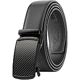 Lavemi Men's Real Leather Ratchet Dress Casual Belt, Cut to Exact Fit,Elegant Gift Box