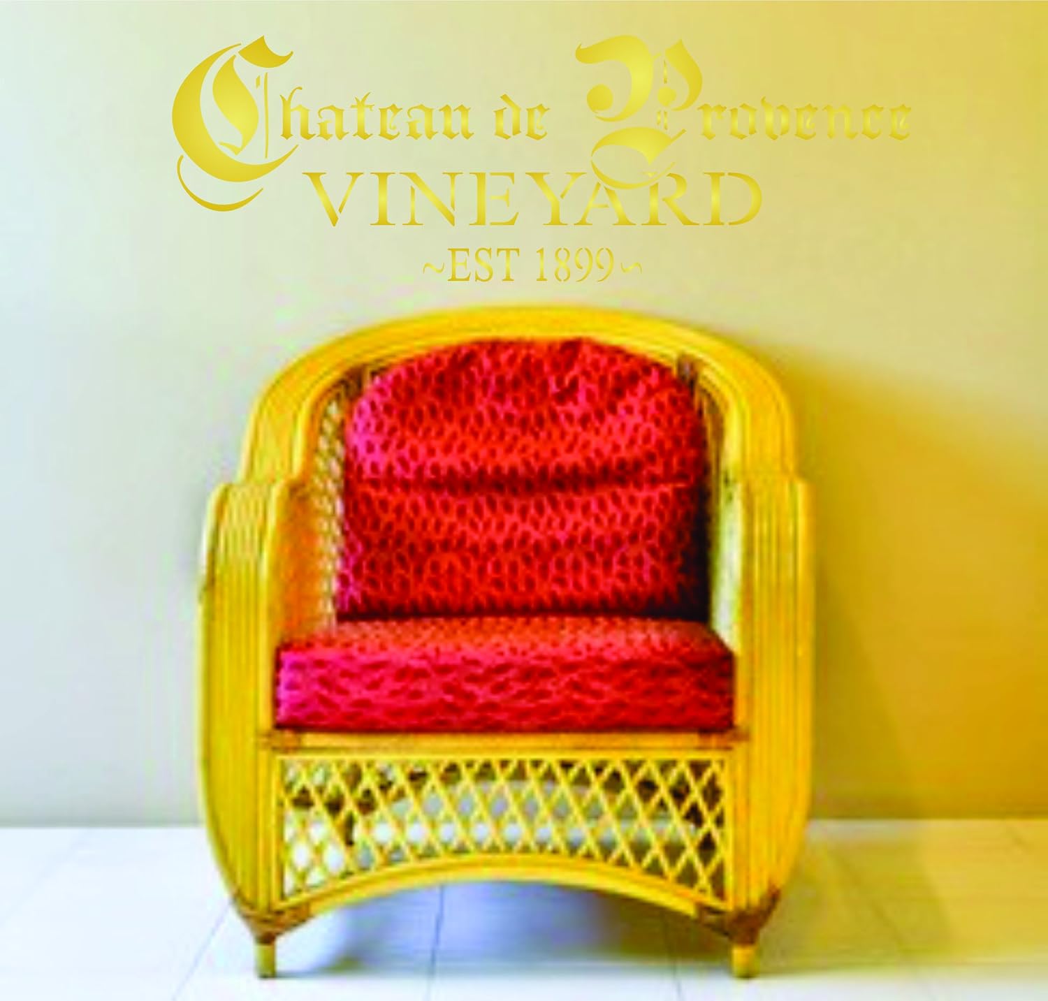 French Vinyard Stencil - 23 x 7.5cm (S) - Reusable Vintage French Wine Word Wall Stencil Template - Image 5