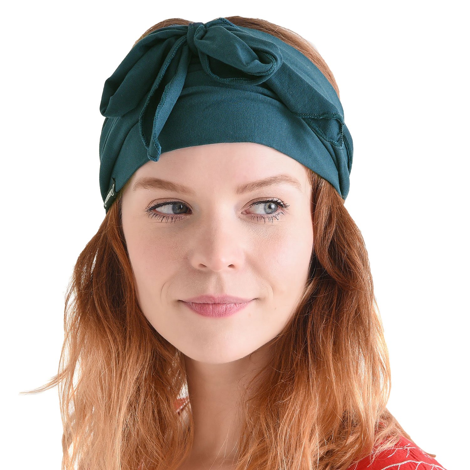 Casualbox | Pre-tied Headband Boho Hair Band Summer Mens Womens Head Wrap Hippie Blue Green(Size: One Size)