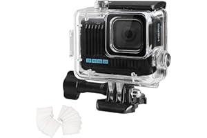 OKFUN Waterproof Diving Protective Case for Go Pro Hero 4K,196FT/60M Underwater Dive Durable Housing for Snorkeling,Surfing&Extreme Sports Hero4K 2024 Action Camera Accessories