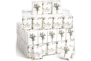 Seajan 120 Pack Christian Pocket Tissues Gifts Bulk 4 Ply Bible Verse Travel Packs Tissue Small Size Individual Pocket Packs Religious Party Favors for Church Wedding Home Travel(Fresh Style)