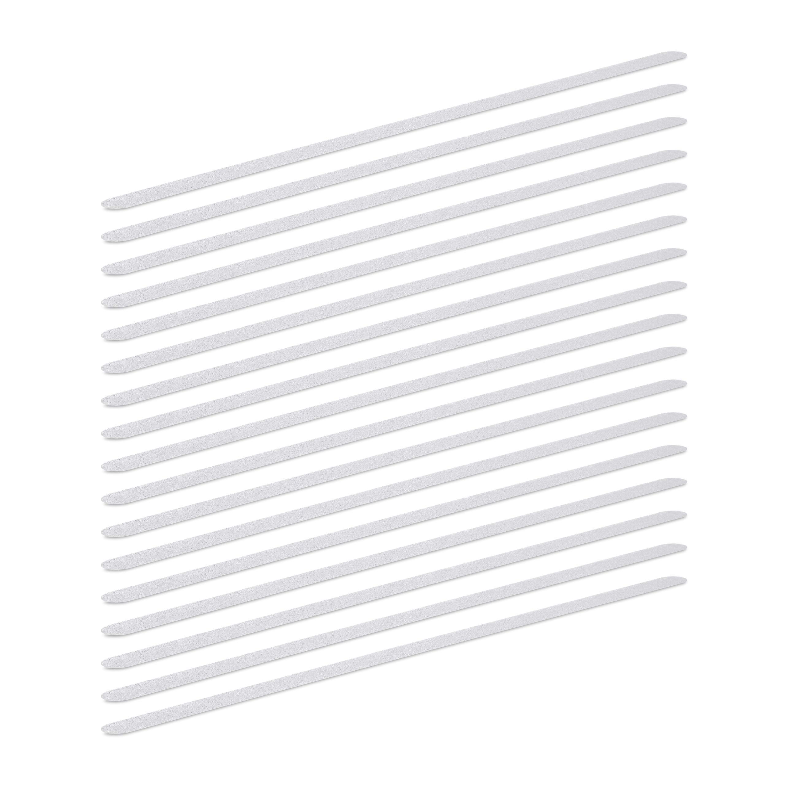 Relaxdays Non Slip Strips, 60 cm Length, Anti-Slip Shower Treads for Shower, Bathtub and Steps, Transparent