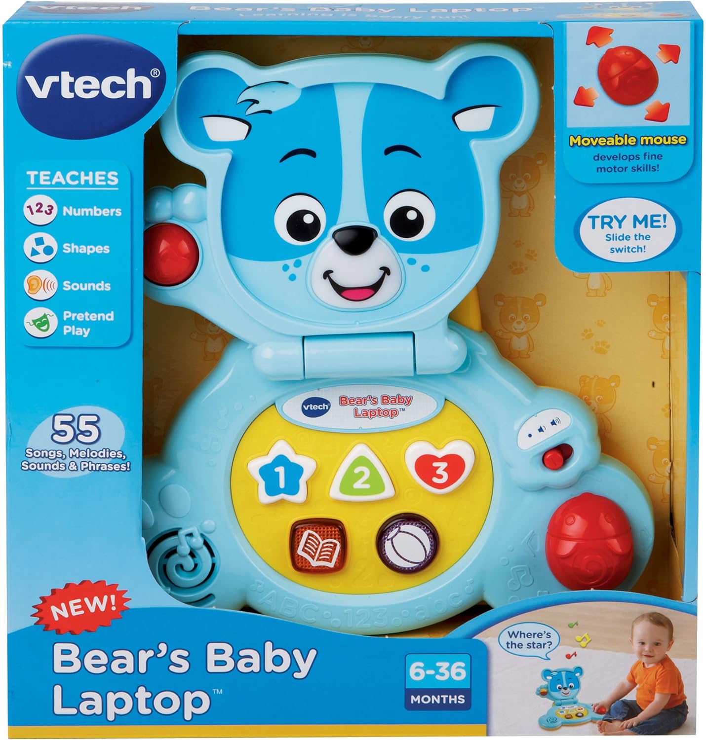vtech bear's baby laptop