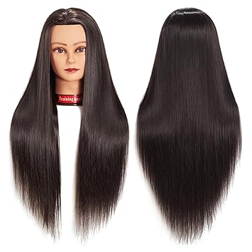 Amazon Com Training Head 26 28 Mannequin Head Hair Styling