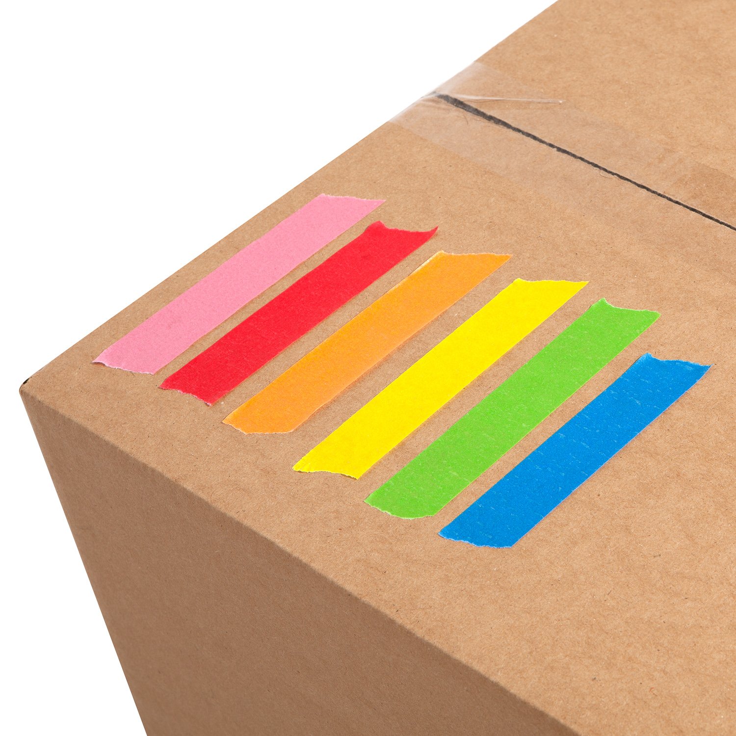 Craftzilla Colored Masking Tape – 6 Rolls of 20 Yards x 1 Inch Rainbow Tape – Colorful Craft Tape for Kids Teachers & Painters - for Home, Classroom, Labeling and Laboratory Identification Use: Industrial & Scientific