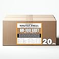 60-100 Grit Ground Walnut Shell Media (20 LBS / 9.08 KG) - Ultra Fine Grit for Tumbling, Blasting, Vibratory, Polishing, Debu