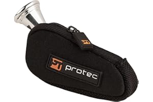 PROTEC Pro Tec N202 Fitted Neoprene Mouthpiece Pouch for French Horn,Black