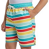 Lands' End Boys' Swimwear UPF 50+ Comfort Hydroliner Swim Trunks