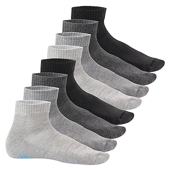 8 Paar Sneak-it! Kurzschaft Socken Frottee-Sohle für Damen und Herren