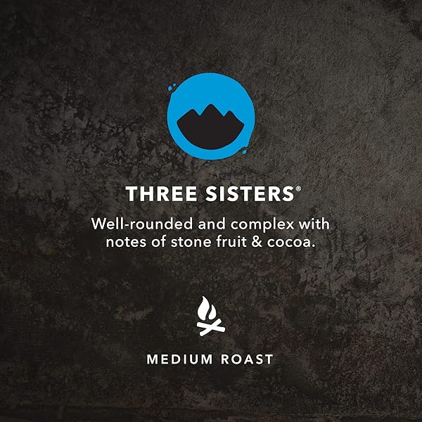 KICKING HORSE COFFEE, THREE SISTERS, MEDIUM ROAST, WHOLE BEAN, 10 OZ
