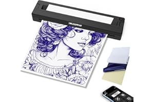 INKLESSPRINT Thermal Tattoo Stencil Printer Machine, Portable Wireless Tattoo Transfer Printer for Tattoo Artists & Enthusias